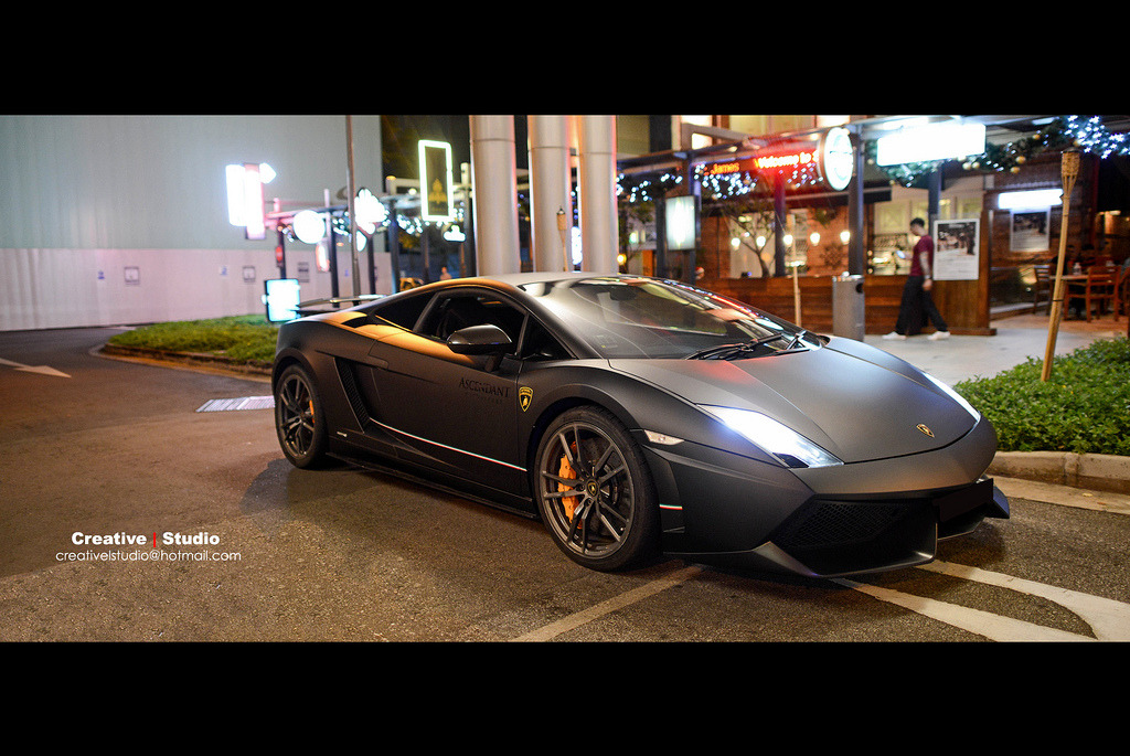 automotivated:  Lamborghini LP570-4 Superleggera - Matte Black - Singapore (by Creative