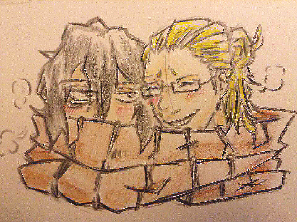 burrito-aizawa-sensei:Last two inktobers and a Maizawa in the ugliest scarf I’ve
