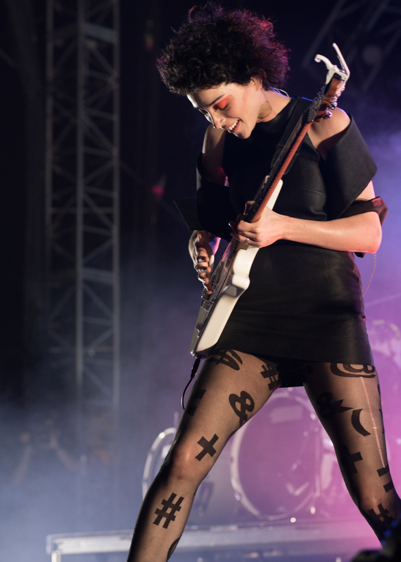 uptightcitizensbrigade: St. Vincent, aka Annie Clark, performs at Coachella. Photo