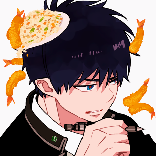 ★{ Ao no Exorcist / 青の祓魔師 }★↳ new Rin art by Kato-sensei! (cleanup/edit) - source from Kato’s twitte