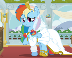 Now for something a little sweeter than my usual fare&hellip; I really had a hankering for doing up some more pone dresses, so I decided to go ahead and take a crack at a wedding dress design. Out of all the ponies to pop into such a dress, I thought