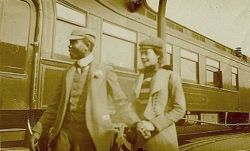 blacksinperiodfilms:  vintageblack2:  America’s most noted black literary couple, Paul &amp; Alice Dunbar. This photo is well over 100 years old.   *patiently waits for someone to write a romantic period film about them* 