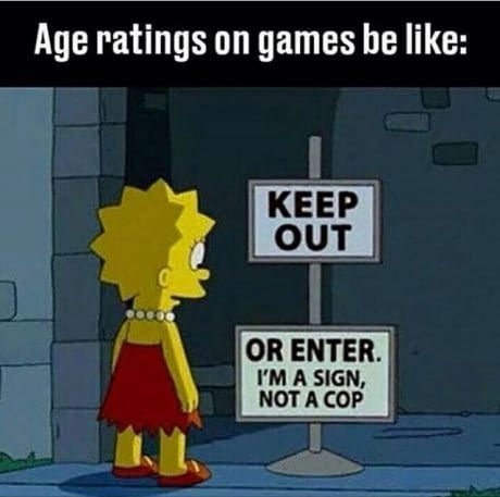 welovegamingz - Steam’s age restriction in a nutshell too.