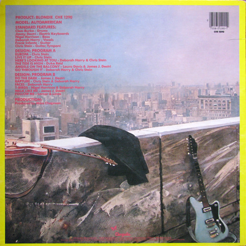 stevesrecords:  Blondie - AUTOAMERICAN Chrysalis, 1980 
