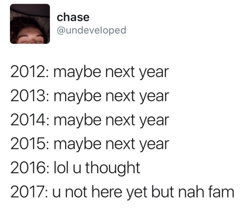 maybe next year