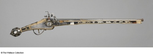 Wheel-lock pistol crafted by Lorenz Herl of Nuremburg, Germany, dated 1622.from The Wallace Collecti