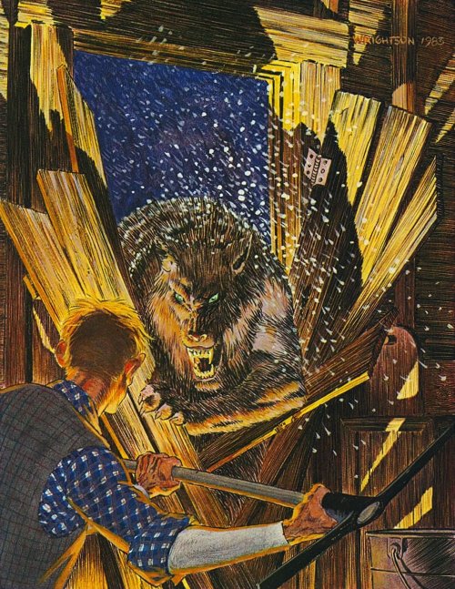 theartofthecover:Stephen King’s Cycle of The Werewolf novella interior pages (1983)Art by: Be