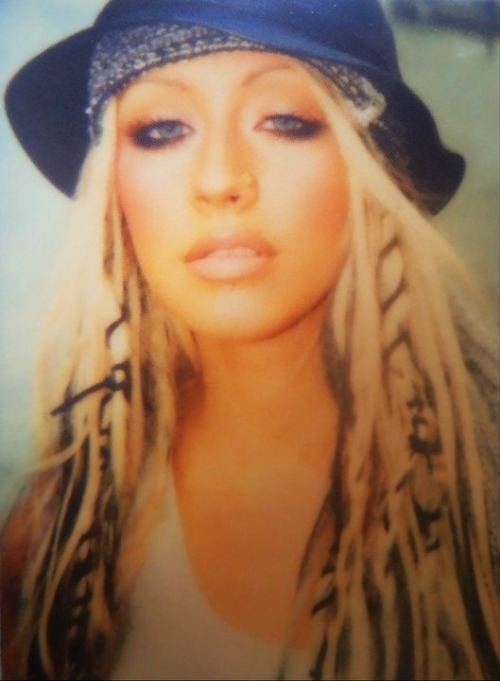 caguilera: Christina Aguilera photographed in 2002 on the Stripped album shoot set