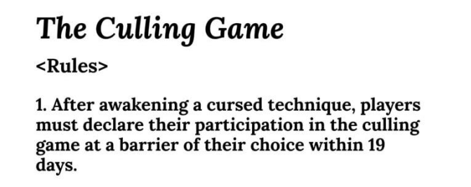 read Jujutsu Kaisen — Can you explain the culling game rules like