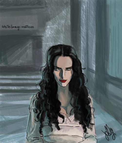 whiteimagination:The wicked witch.Soo i tried to paint my version of Morgana Pendragon, i hope you l