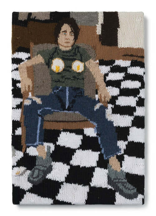 Check out these pieces in Kate Just’s knitted Feminist Fan Series. We will be featuring her work in 