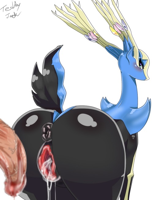 lucariofan97:  Female Xerneas by request porn pictures