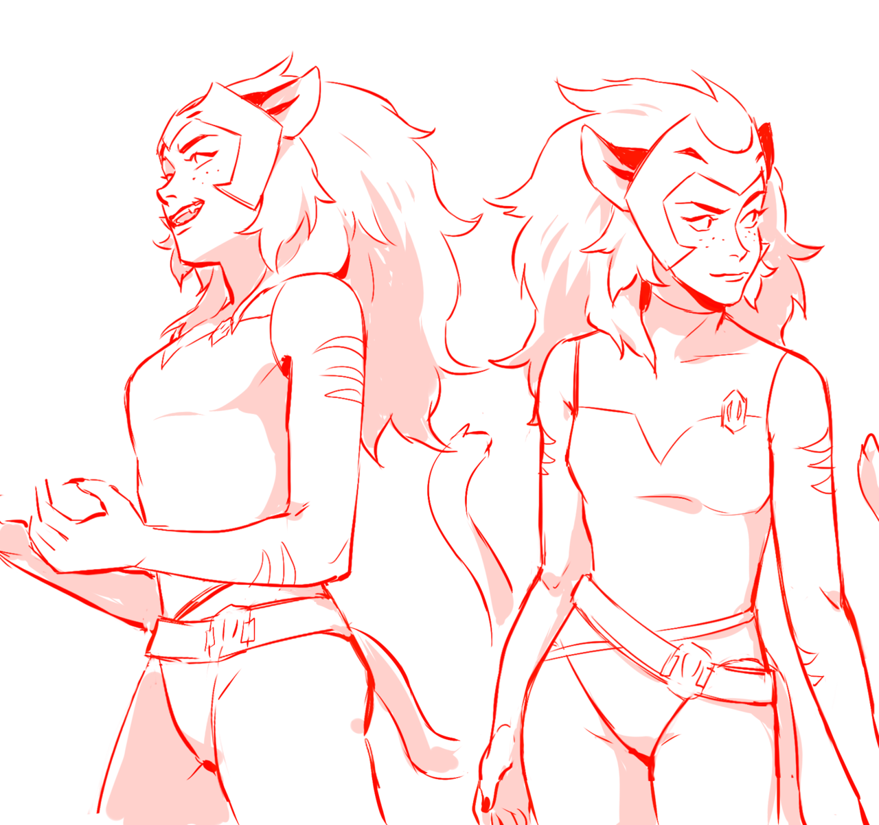 konnahdot: and some she-ra sketches! ill watch s2 as soon as i get the time! :’D