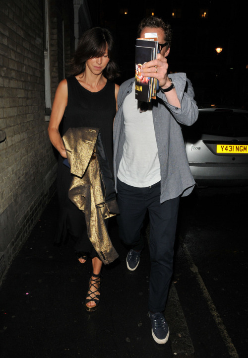 Enjoying a date night together, Benedict Cumberbatch, 41, and Sophie Hunter, 39, were spotted exitin