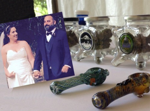 stonerthings: “Newlyweds Whitney Alexander and John Elledge set up an open weed bar, or “cannabar”