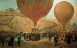 enchantedsleeper:  Minister Gambetta on the Hot-Air Balloon, October 7, 1870, Jules Didier 