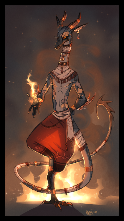 nimrook-fr: Started as a sketch ended up a full blown illustration…whoopsMochyn, part time fire danc