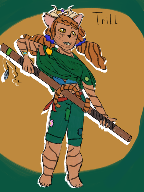Trill! A Rakshasa Tiefling Who Isnt Ready For Summer To End. Shes Your Older Sister Who Keeps Getting