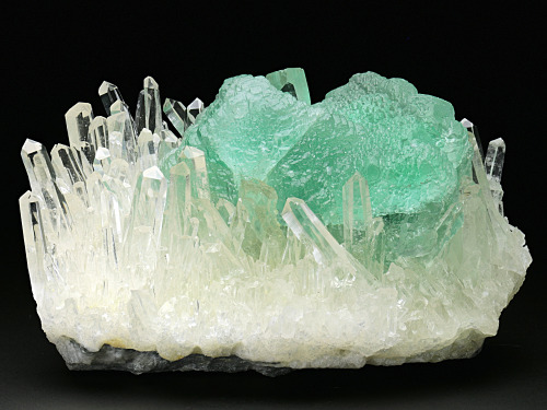 Fluorite with Quartz - Pasto Bueno District, Ancash Dept, Peru