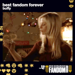 mtv:  nominee 5 of 6 like or reblog this post to vote buffy the vampire slayer as best fandom forever! scope out all the other nominees and see who’s in the lead. then watch the mtvU fandom awards on sunday, july 27 at 8/7c on mtv to see which