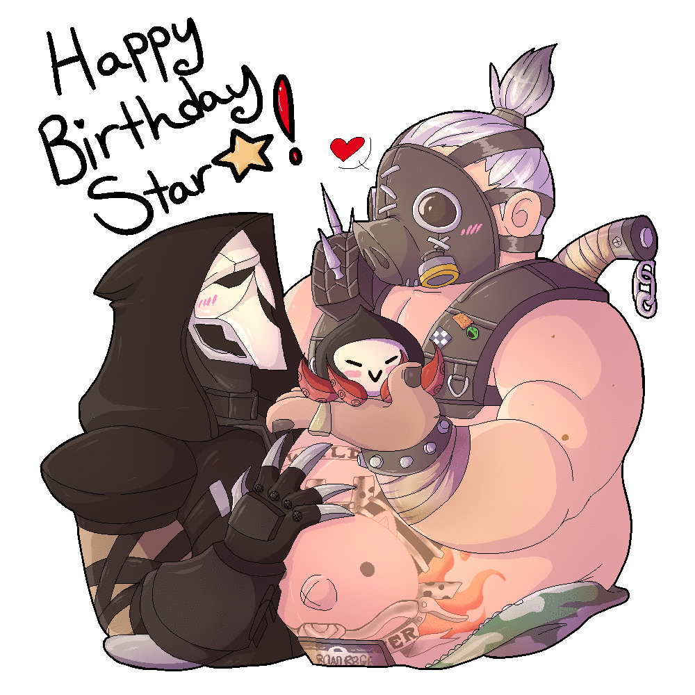 makkoh:  A birthday gift for @flaminstarfish of their rarepair, RoadKill. Animated