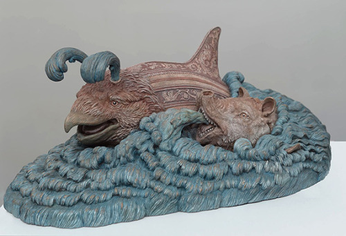 postapocalypticflimflam:leesmenagerie:snow-and-resin:dinosaurana:asylum-art:Bailey Henderson Sculpts