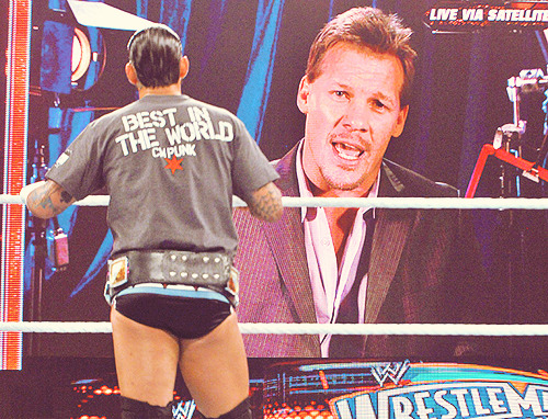 Jericho with facial hair! *.* Punk’s Ass! =D