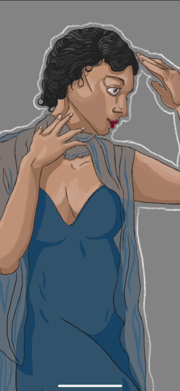 Ethereal Woman Blue