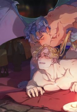 sasuisgay:  Another art I commish from 萌不充.  As always, DM me OFF ANON to get the uncropped picture ;) only the first pic though hahhaa 
