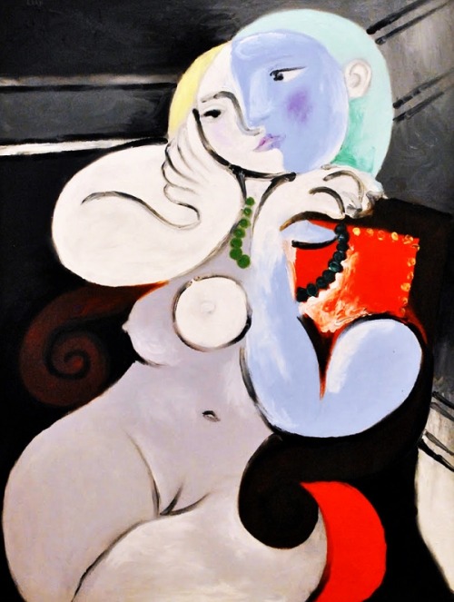 utpicturapoesis-94:   Donna nuda su una poltrona rossa,  Picasso