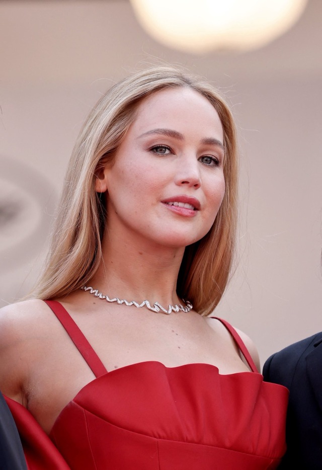 jennifer lawrence at the 76th annual Cannes film festival