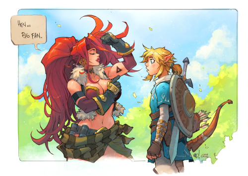 maxmarvel12345:The Legend of Zelda/Battle Chasers: Link’s Biggest Fan [for celebrate Battle Chaser