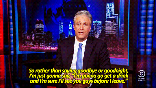 sandandglass:  Jon Stewart signs off. 