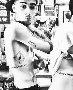  @alexanderdeleon: bro tattoos w/ @zaynmalik.