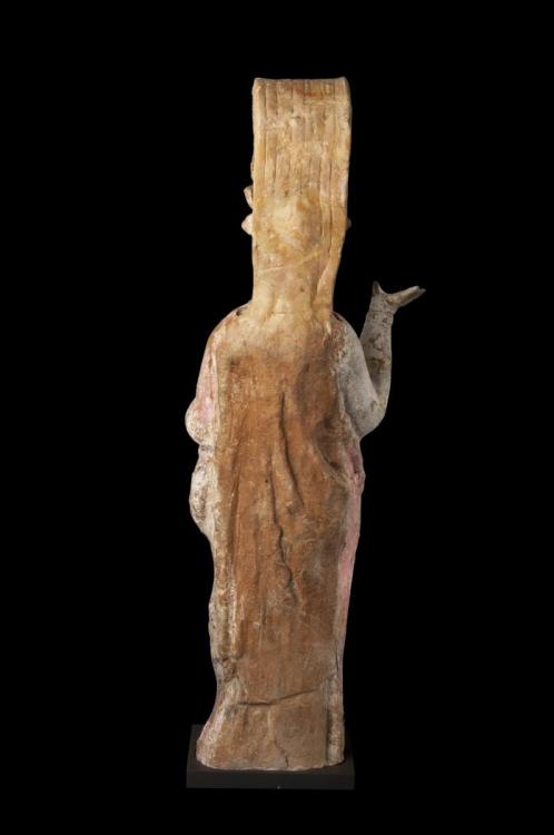 theancientwayoflife: ~ Female figure. Date: 300 B.C. - 200 B.C. Place of origin: Canosa, Italy Perio