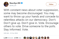 liberalsarecool:  Stay strong. Vote.