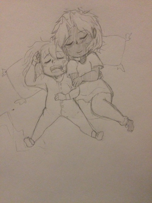smolmarik:Best buds napping after a long hard day of play ;u;