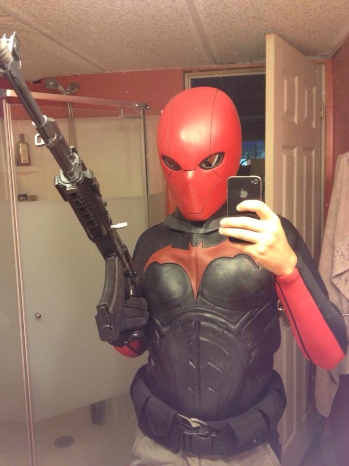 rockman89:  Evolution of the Jason Todd/Red Hood costume for the webseries. 