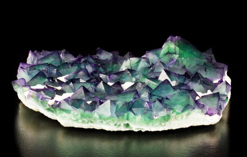bijoux-et-mineraux:Octahedral Green and Purple Fluorite - China