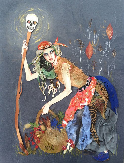 ten-thousand-leaves:Happy Halloween, everyone! Have a Baba Yaga when she was still young and beautif