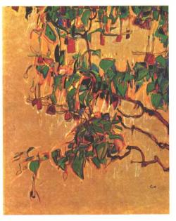 egonschiele-art:    Fuchsia  1910  Egon Schiele
