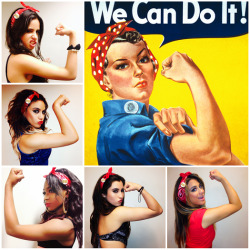  @FifthHarmony: Channeling our inner Rosie the Riveter (&amp; @beyonce). We can do it and you can too #empowerment #BOSS  