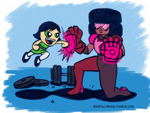 Colors for the Powerpuff Girls/Steven Universe crossover pieces. The more I work on them, the more I