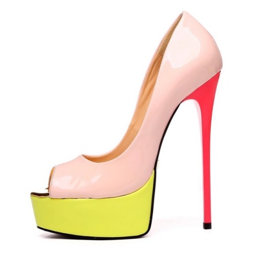 Sexy color blocked Giaro heels available for purchase now at www.archenemys.com! &mdash;&mda