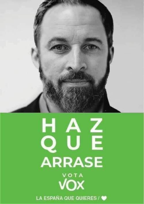   Voy a pedir el voto para VOX, y ahora os explico la razón.Veo y escucho a conocidos y amigos diciendo que el único partido que mira por España es el que encabeza el ultra nostálgico del fascismo, a la vez que vividor del estado desde su tierna juventud,