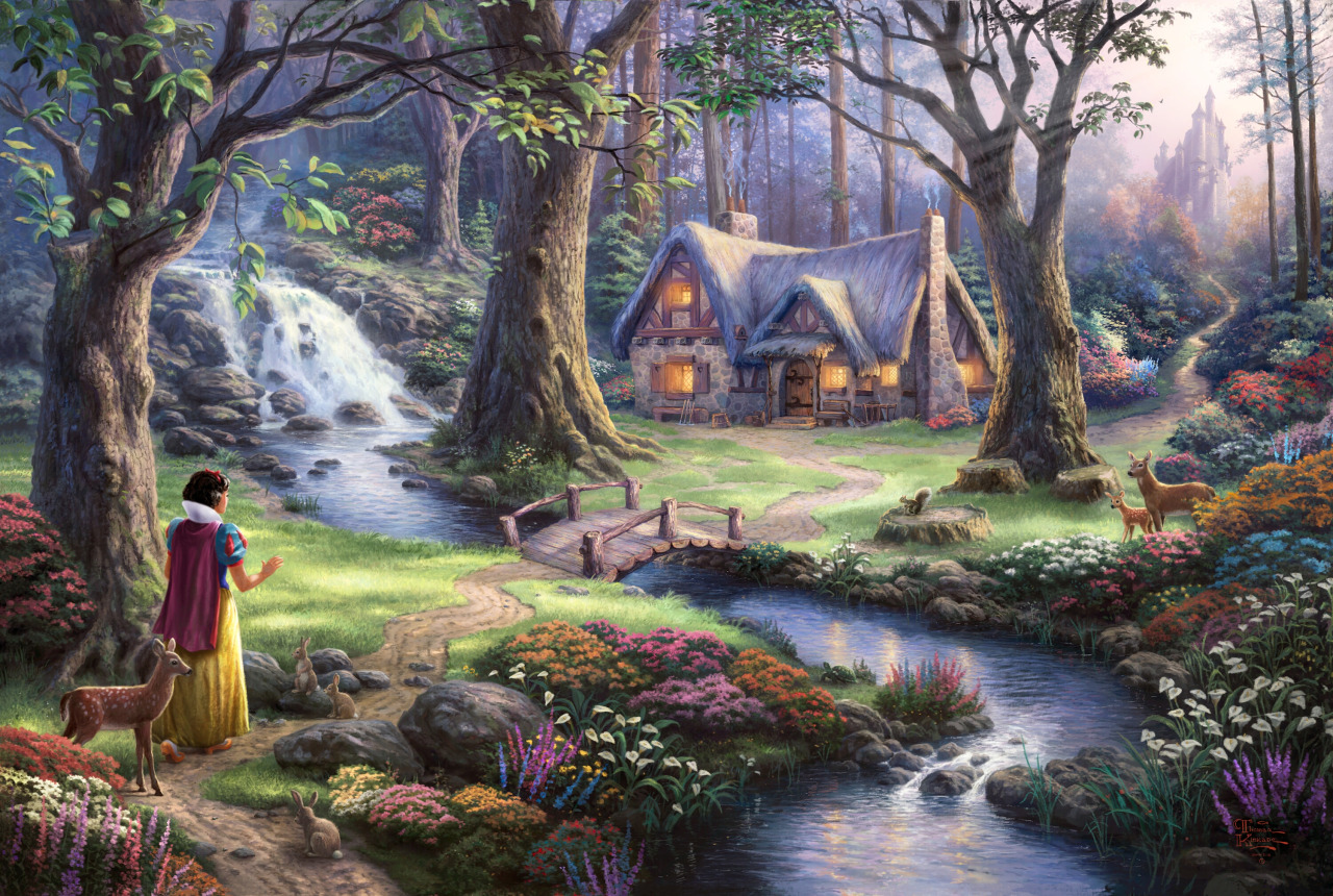 nicolenamias-inspirationboard:  Disney Dreams Collection By Thomas Kinkade 