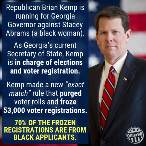 recall-all-republicans: professorelemental: phroyd: Republicans Are Not Protecting Voting Rights! Th