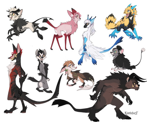 Black Clover Monster Concepts.Got bored and made some creature concepts for Black Clover Characters(