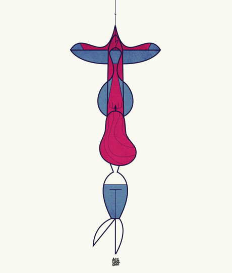 geek-art:#geekart That’s Amore ! Great tribute to love and pop culture by Ale Giorgini. Discover the