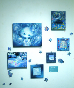 chikuwagallery: 青の体温作品展示風景 